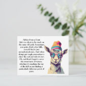 おもしろいアドバイス ポストカード (スタンド正面)