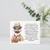 おもしろいアドバイス ポストカード (スタンド正面)