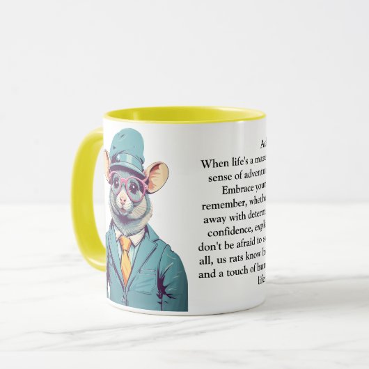 おもしろいアドバイス マグカップ (正面左)