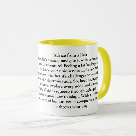 おもしろいアドバイス マグカップ (正面右)