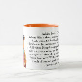 おもしろいアドバイス マグカップ (中央)