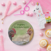 おもしろいアニバーサリーチキン紙プレート ペーパープレート (パーティー)