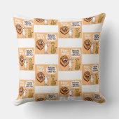 おもしろいアニマルサファリテーマ クッション (裏面)