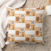 おもしろいアニマルサファリテーマ クッション (ブランケット)