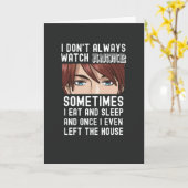 おもしろいアニメカード　ティーンの少年たちやオタクの男性へのプレゼントに最適！ カード (黄色い花)