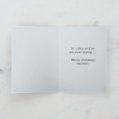 おもしろいアニメ怒サタのいけなクリスマス カード (内部)