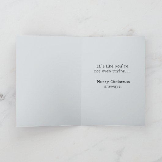おもしろいアニメ怒サタのいけなクリスマス カード (内部)