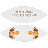 おもしろいアヒル付きよくはしゃぐサッカー – スマイル アメリカンフットボール (パネル)