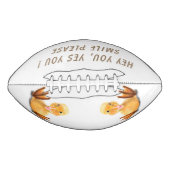 おもしろいアヒル付きよくはしゃぐサッカー – スマイル アメリカンフットボール (正面)