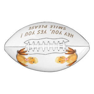 おもしろいアヒル付きよくはしゃぐサッカー – スマイル アメリカンフットボール