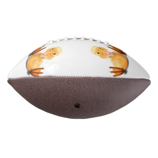 おもしろいアヒル付きよくはしゃぐサッカー – スマイル アメリカンフットボール (回転270)