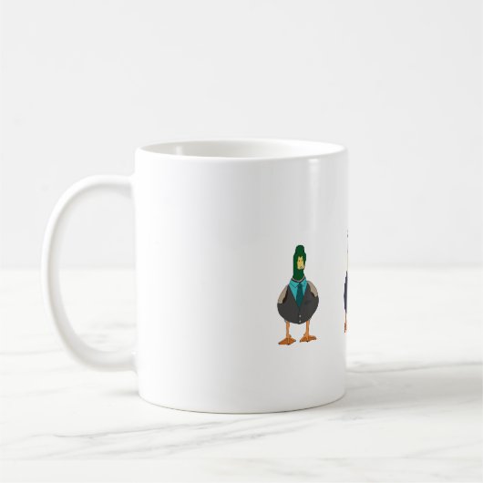 おもしろいアヒル コーヒーマグカップ (左)