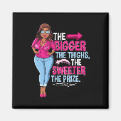 おもしろいアフリカ系アメリカ人女性 マグネット (正面)