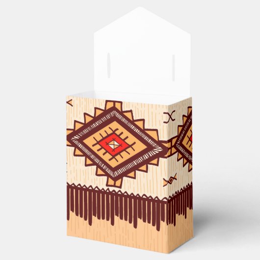 おもしろいアフリカ部族パターンのパーティーの好意ボックス フェイバーボックス (オープン)