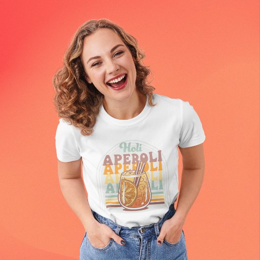 おもしろいアペロガーリールカクテルサマーピンク Tシャツ