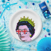 おもしろいアポップ・アートのートHMクイーンパーティー紙プレート ペーパープレート (パーティー)