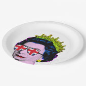 おもしろいアポップ・アートのートHMクイーンパーティー紙プレート ペーパープレート (アングル)