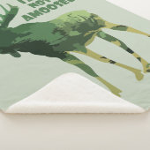 おもしろいアミューズカモフラージムース動物野生動物 シェルパブランケット (3/4)