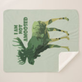 おもしろいアミューズカモフラージムース動物野生動物 シェルパブランケット (正面(横))