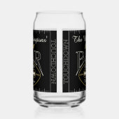 おもしろいアメリカンフットボールバー飲み物用品 ガラス缶 (左)