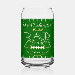 おもしろいアメリカンフットボールバー飲み物用品 ガラス缶