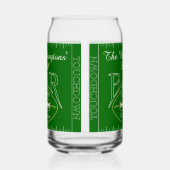 おもしろいアメリカンフットボールバー飲み物用品 ガラス缶 (左)