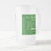 おもしろいアメリカンフットボールバー飲み物用品 フロストグラスビールジョッキ (正面右)