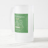 おもしろいアメリカンフットボールバー飲み物用品 フロストグラスビールジョッキ (正面左)