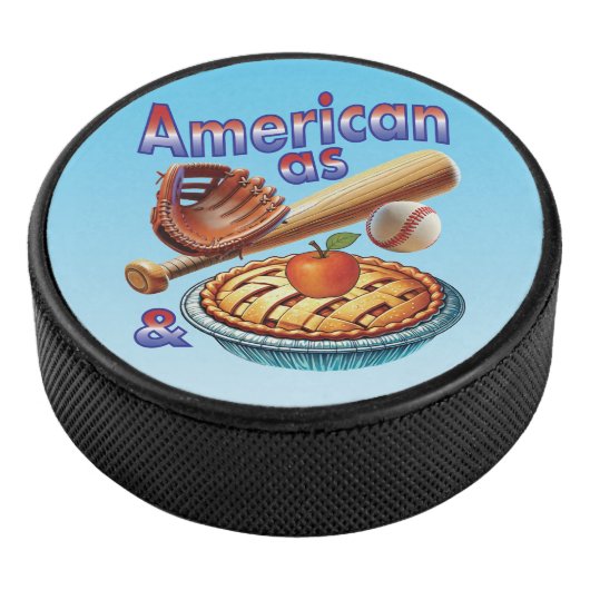 おもしろいアメリカンAs Baseball & Apple Pie アイスホッケーパック (3/4)