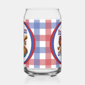 おもしろいアメリカンAs Baseball & Apple Pie ガラス缶 (右)