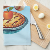 おもしろいアメリカンAs Baseball & Apple Pie キッチンタオル (四つ折り)