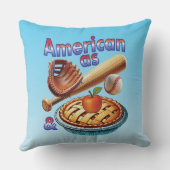 おもしろいアメリカンAs Baseball & Apple Pie クッション (裏面)