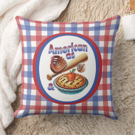 おもしろいアメリカンAs Baseball & Apple Pie クッション
