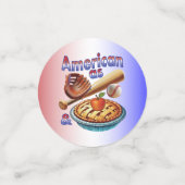 おもしろいアメリカンAs Baseball & Apple Pie コンフェッティ (スモール正面)