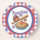 おもしろいアメリカンAs Baseball & Apple Pie コースター (正面)