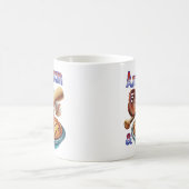 おもしろいアメリカンAs Baseball & Apple Pie コーヒーマグカップ (中央)