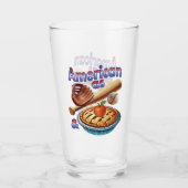おもしろいアメリカンAs Baseball & Apple Pie タンブラーグラス (正面)