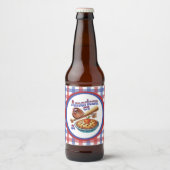 おもしろいアメリカンAs Baseball & Apple Pie ビールラベル (正面)