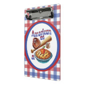 おもしろいアメリカンAs Baseball & Apple Pie ミニクリップボード (アングル2)
