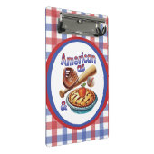 おもしろいアメリカンAs Baseball & Apple Pie ミニクリップボード (アングル)