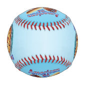 おもしろいアメリカンAs Baseball & Apple Pie 野球ボール (正面)