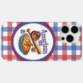 おもしろいアメリカンAs Baseball & Apple Pie Case-Mate iPhoneケース (裏面 (横))