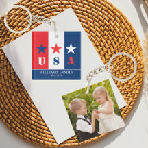 おもしろいアメリカ国旗、アメリカ愛国心、家族の名前写真