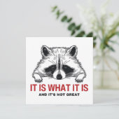 おもしろいアライグマそれが何であり、それは素晴らしない カード (スタンド正面)