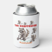 おもしろいアライグマのスクーターも失望 缶クーラー (缶正面)