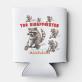 おもしろいアライグマのスクーターも失望 缶クーラー (裏面)