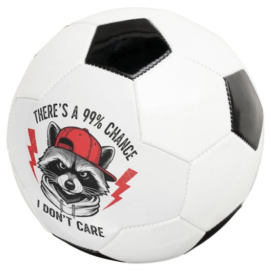 おもしろいアライグマ私は行かない可能性が99%ある サッカーボール (3/4)