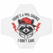 おもしろいアライグマ私は行かない可能性が99%ある サッカーボール (フラット)