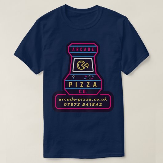 おもしろいアルクデピザマーチ Tシャツ (デザイン正面)