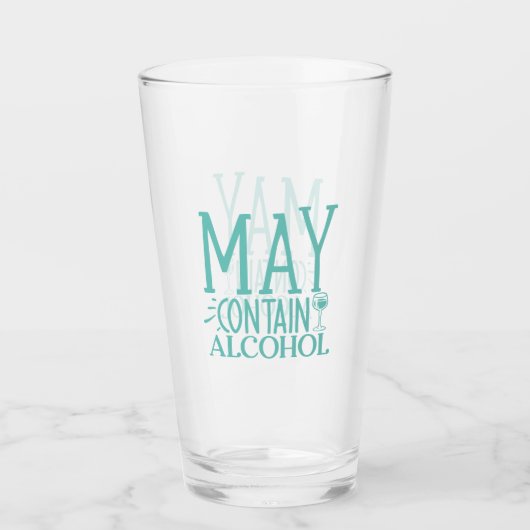 -おもしろいアルコールを含む場合あり タンブラーグラス (正面)
